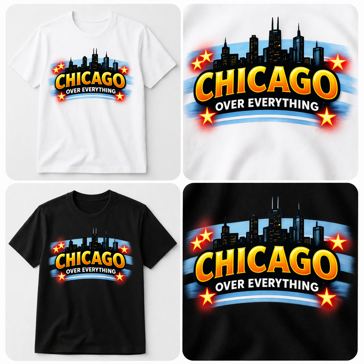 Chicago Over Everything Shirt | Chicago Streetwear Tee & Hoodie