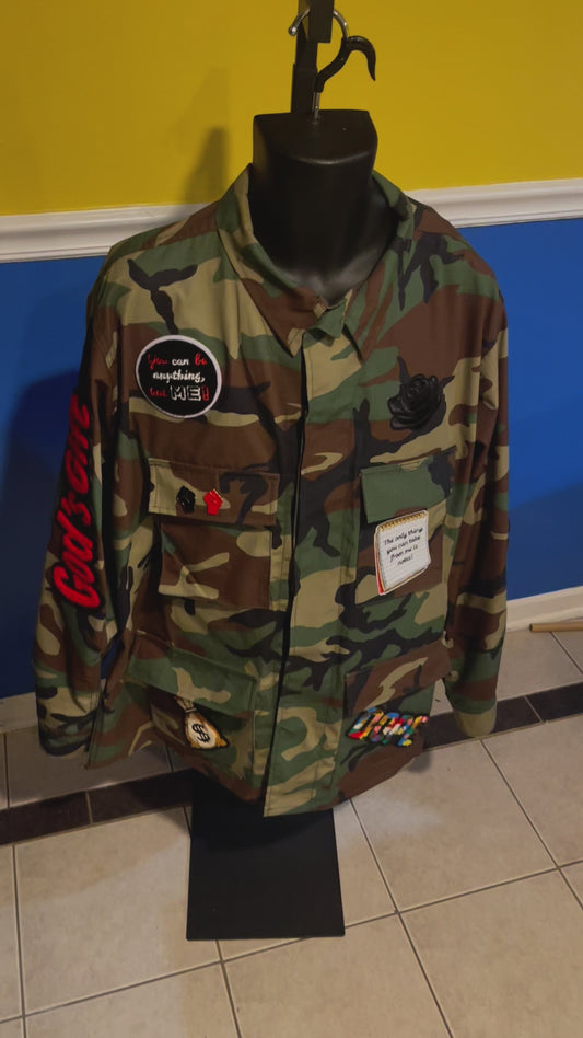 Custom Army Fatigue Jacket (Unisex) I Military Style Streetwear Jacket